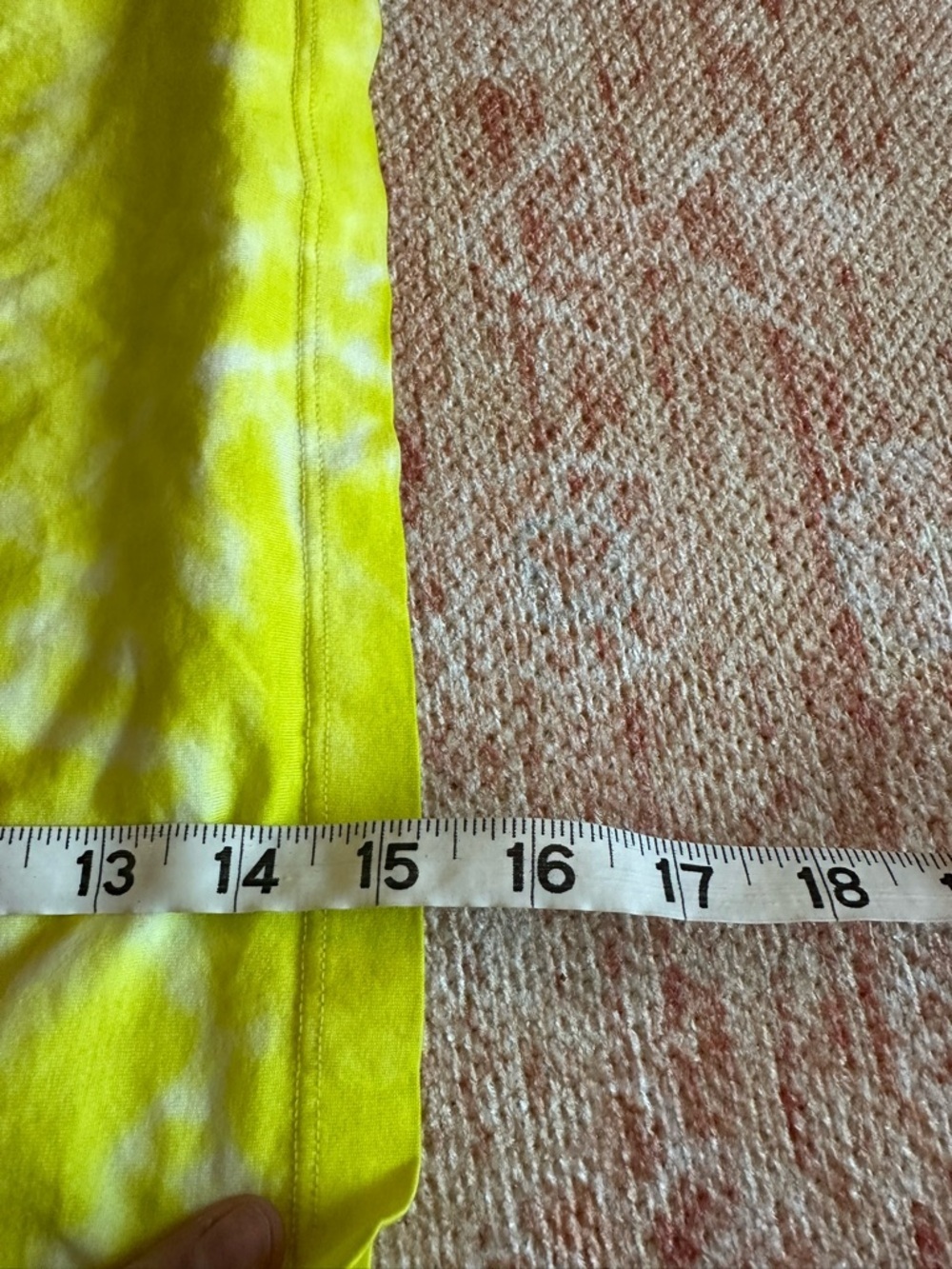 Lululemon All Yours Cropped Cotton Tank Top Marmoleado Tie Dye Highlight Yellow - Picture 5 of 5